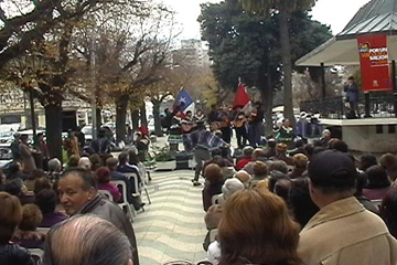 Asistentes al acto de lanzamiento de la campa�a en Valpara�so