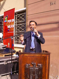 Omar Jara, durante la campa�a