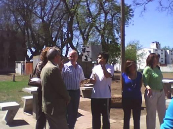 Visita a la experiencia de plaza comunitaria de Rosario